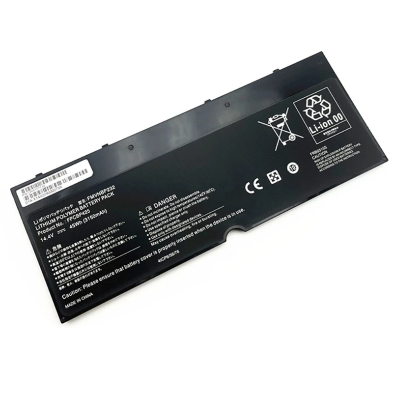 FMVNBP232 FPCBP425 Laptop Battery for Fujitsu Lifebook U745 T935 T904U FPB0315S 14.4V 45Wh 3150mAh Bateria Notebook