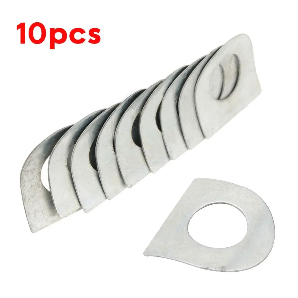 10 Pcs Foot Pegs Mount Kit Pins Floorboards Pedal Motorcycle Footrest Pads Rear Pedal Installation Spring Plate Elastic Washer