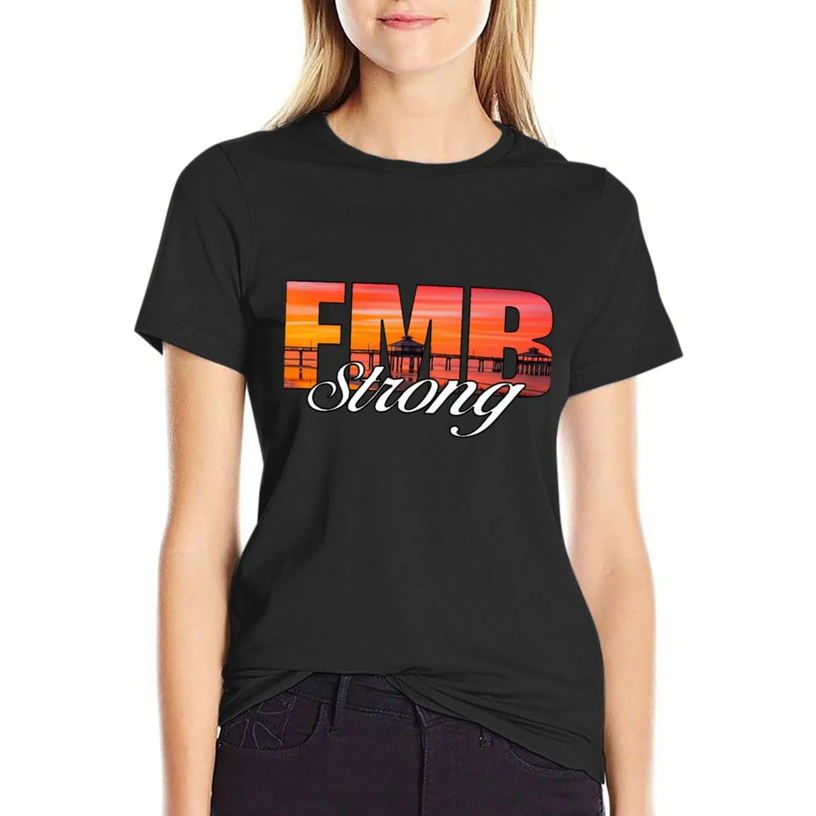

FMB STRONG HURRICANE IAN 2022 #SUPPORT LOCAL PIER T-Shirt new edition sweat customizeds lady clothes t shirts for Women graphic