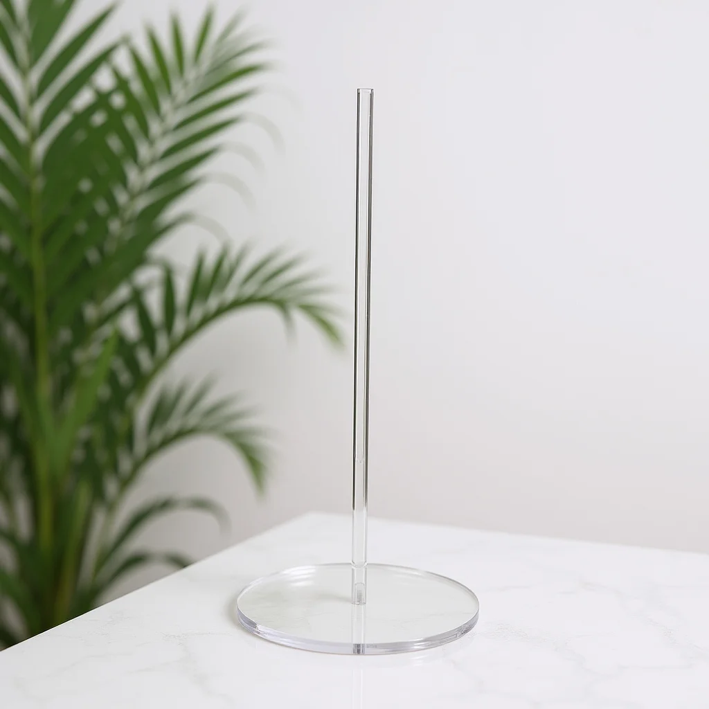 

Acrylic Kitchen Roll Paper Holder Transparent Paper Towel Stand Home Tissue Organizer Tabletop Storage Rack Practical