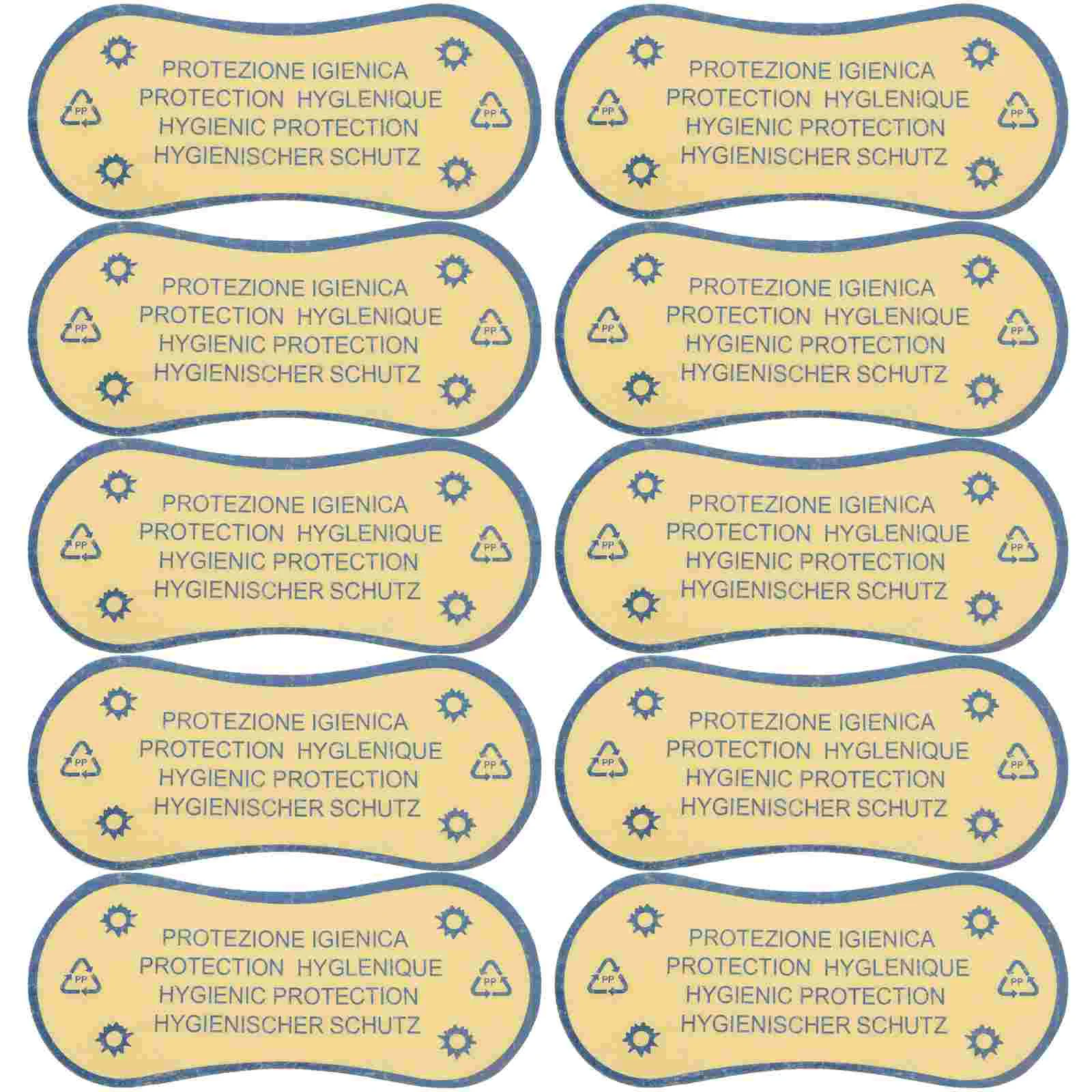 50 Pcs Swim Briefs Swimsuit Warning Labels Protective Sticker For Decal Lingerie Swimwear Liner Adhesive Underpants Travel