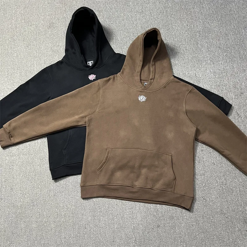 

Новая толстовка ADWYSD с вышитым логотипом Sun, унисекс, повседневная верхняя одежда из хлопка, с высоким воротником и принтом