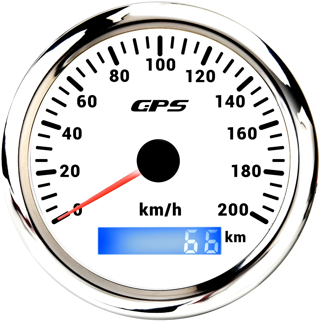 Universele 85 MM GPS Snelheidsmeter Gauge 7 Kleur LED Backlight Voor Motorfiets Marine Boot Vrachtwagen 60 Kmh 200 Kmh Snelheidsmeter Meter