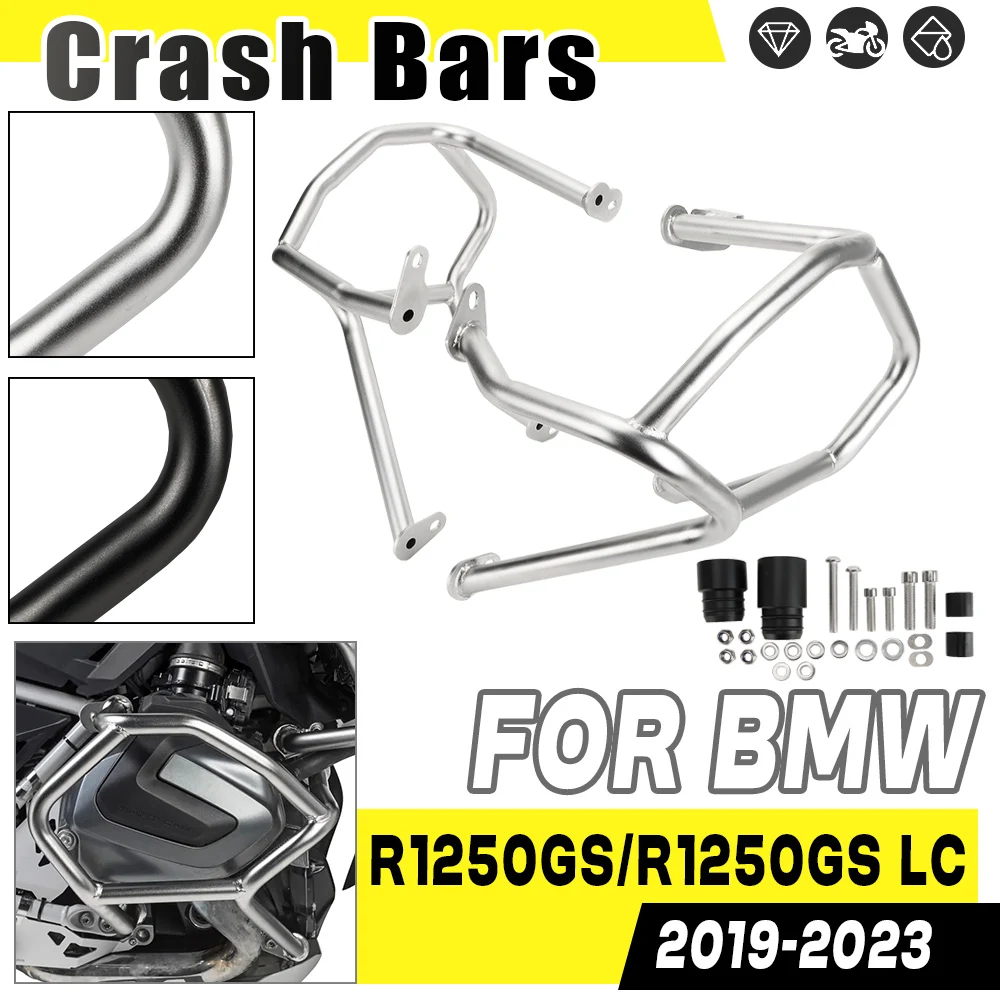 

For BMW R1250GS R1250GS LC R 1250 GS LC 2019-2023 Motorbike Lower Engine Guard Bumper Body Protectors Crash Bars Stainless Steel