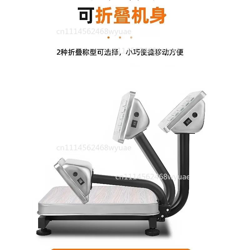 100kg Foldable Digital Electronic Scale Backlit Display Lithium Battery Kitchen Home Weighing Scale
