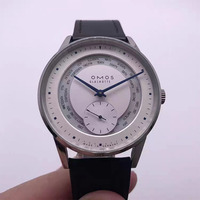 40mm high-end men's automatic mechanical watch with hollowed-out engraving, waterproof calendar watch