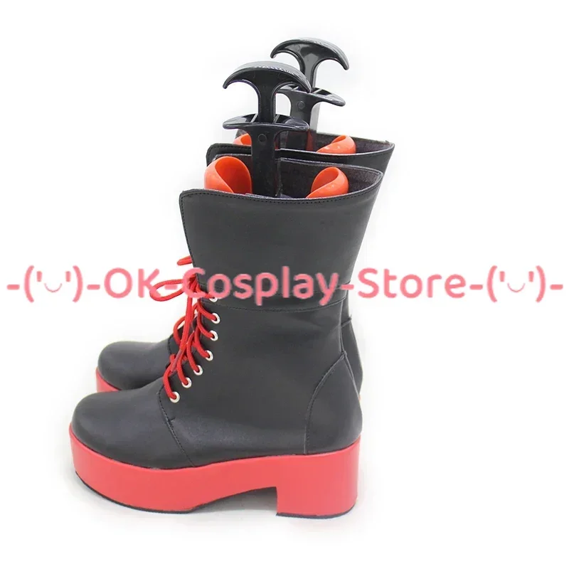 Sakamata Chloe คอสเพลย์ฮาโลวีน Carnival รองเท้าหนัง PU รองเท้า Vtuber คอสเพลย์ Props Custom Made
