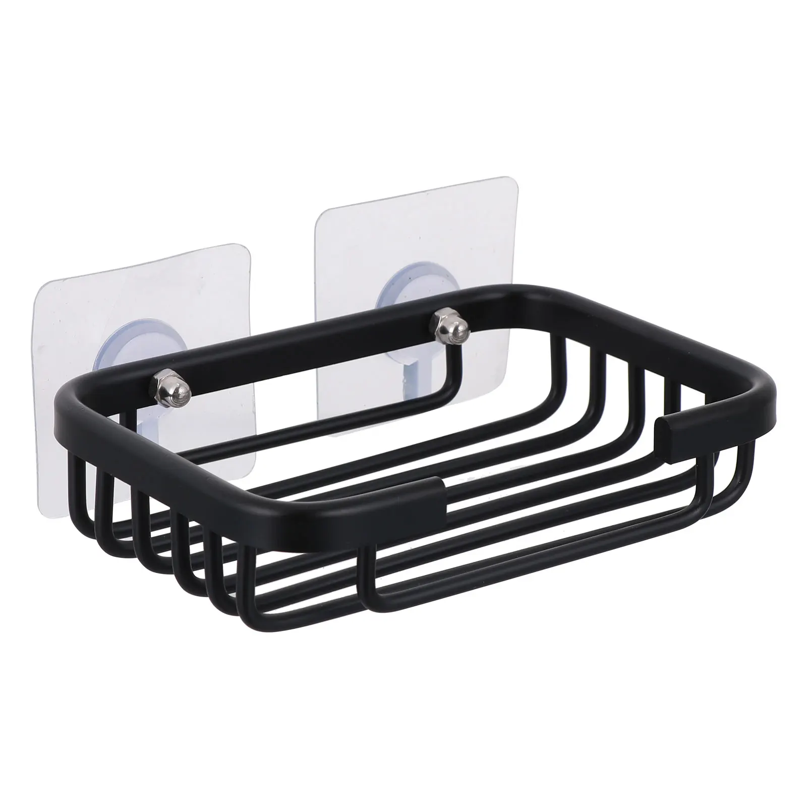 

Wall Mount Soap Dish Rack Shelf Tray Stainless Steel Punch Free Self Draining Slatted Case Bathroom Kitchen