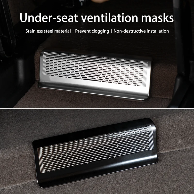 Air conditioning vent protector DENZA D9 under the second and third row seats, car tuning accessories