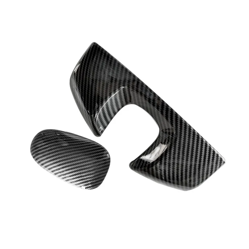 Car-styling ABS Carbon Fiber Center Control Armrest Box Telephone Dial Key Pad Cover Trim For Mercedes Benz S Class W221 2008-12