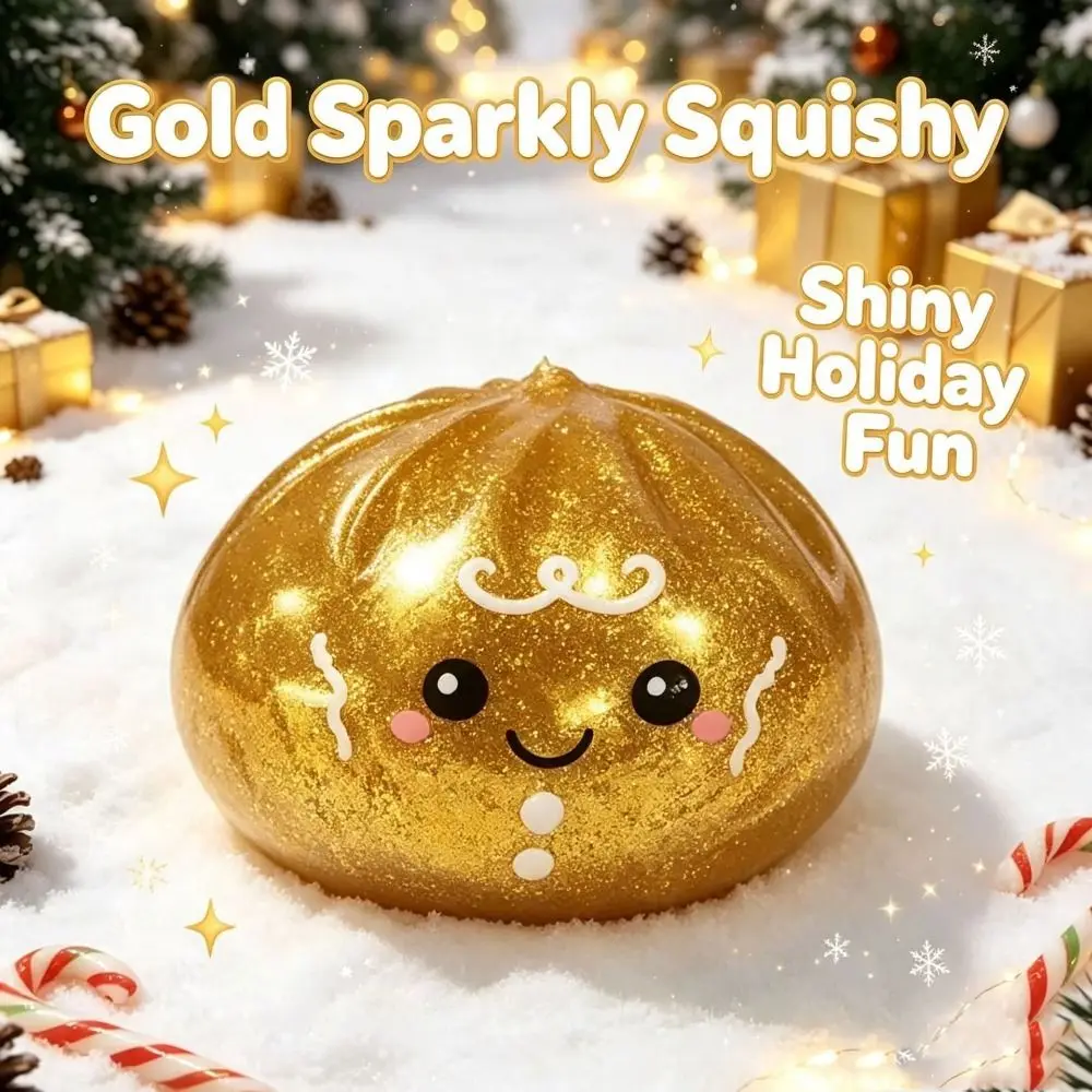 Snowman Christmas Dumplings Squishy Toy Santa Claus Soft Fidget Squeeze Fidget Toy Realistic Lightweight Santa Squeeze Toy