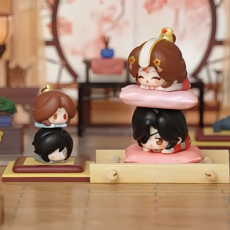 

Подлинная серия Tian Guan Ci Fu с героями мультфильмов, слепая коробка, кукла Jenga, загадочная коробка, аниме-фигурки, коллекция украшений, подарки для детей