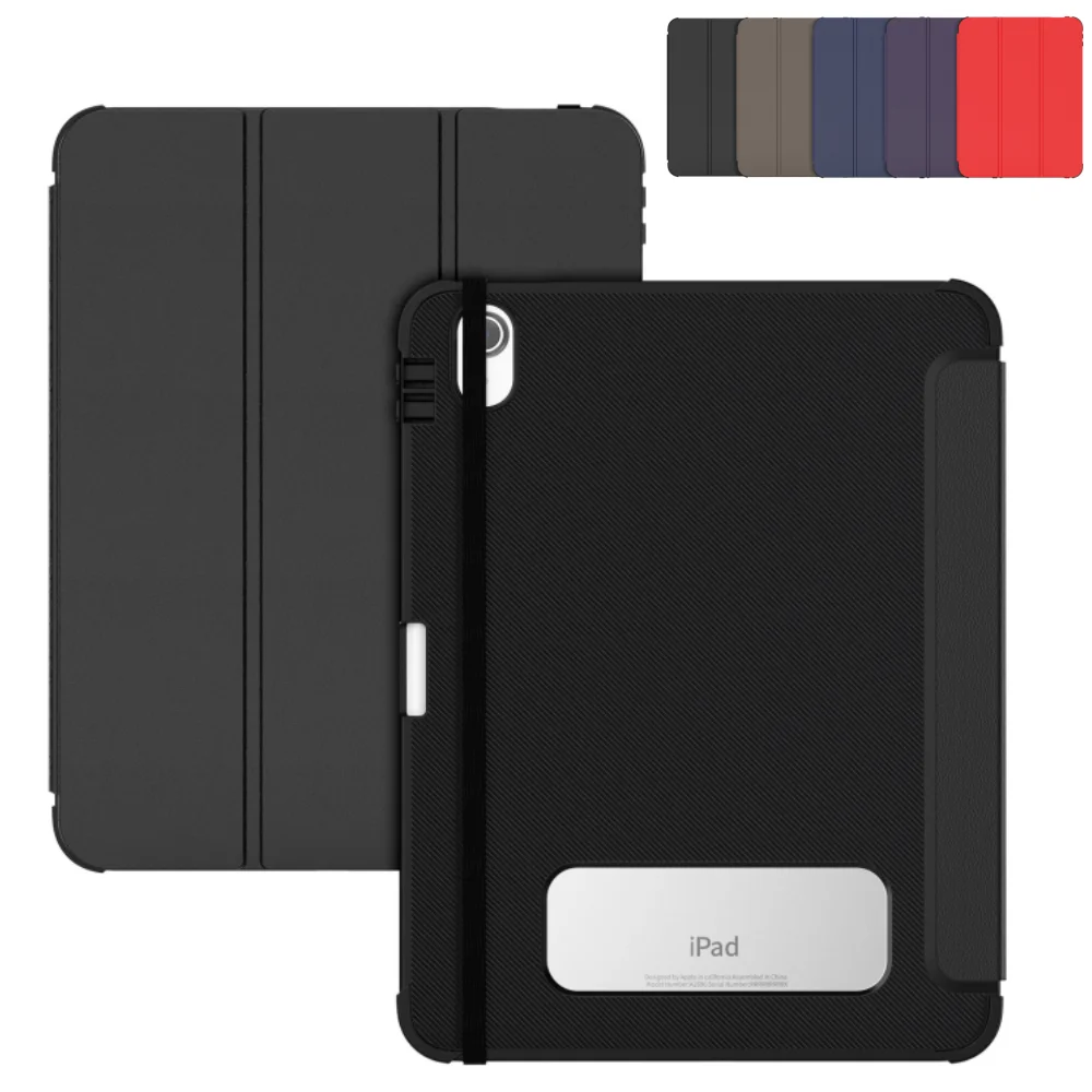 Cover for iPad 10 10th Generation 10.9 inch 2022 Case Magnetic PU Leather with Auto Sleep/Wake Function ＆ Pencil Holder