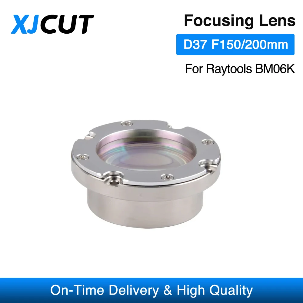 XJCUT Raytools BM06K Laser Focusing Lens Collimator Lens With Holder D37 F100/150/200mm For Raytools BM06K Laser Cutting Head