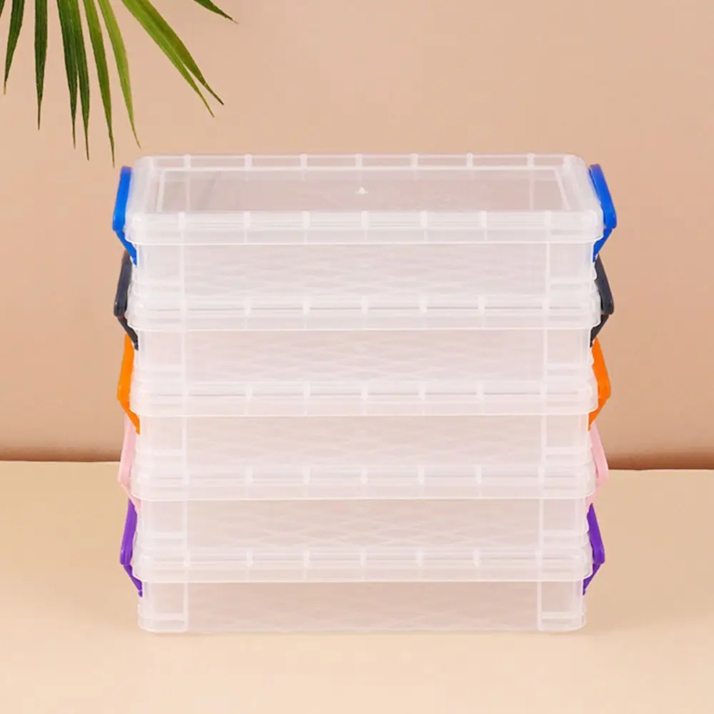 Portable 3/6-layer Paintbrush Box Watercolor Color Pen Storage Box Multi-function Detachable Watercolor Storage Change Key