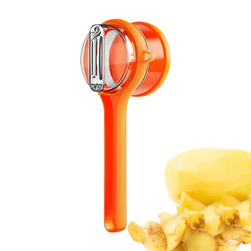 Peeler With Container Double-Sided Stainless Steel Cutter Carrot Peeler Kitchen Gadget Orange Peeler Peeling Tool For Carrots