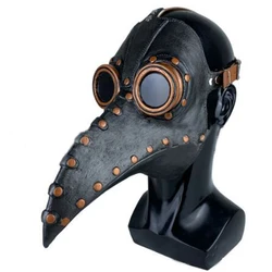 Steampunk Plague Doctor Mask Long Nose Bird Beak Leather Masks Cosplay Party Masquerade Halloween Carnival Costume Props