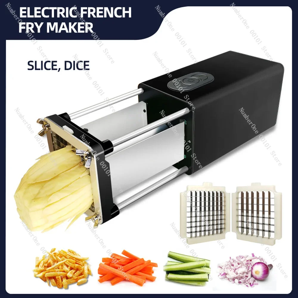 Household Vegetable Cutter Carrot Potato Shredder Electric Chip Slicer Stainless Steel Cucumber Diced Machine