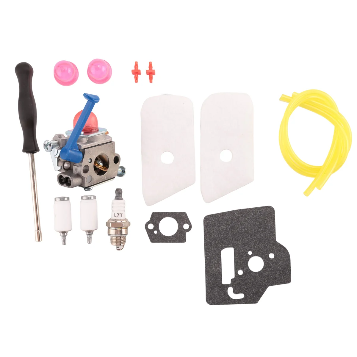 128LD Carburetor Air Filter Tool Fuel Line Filter Carb Tune Up Kit for Husqvarna Trimmer Edger 28Cc 128C 128L 128R G