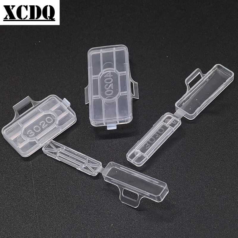 100pcs Transparent Plastic cable tie Marker Label Tag Box Waterproof Wire Sign Name Holder Display Identification Seal Case - Image 4