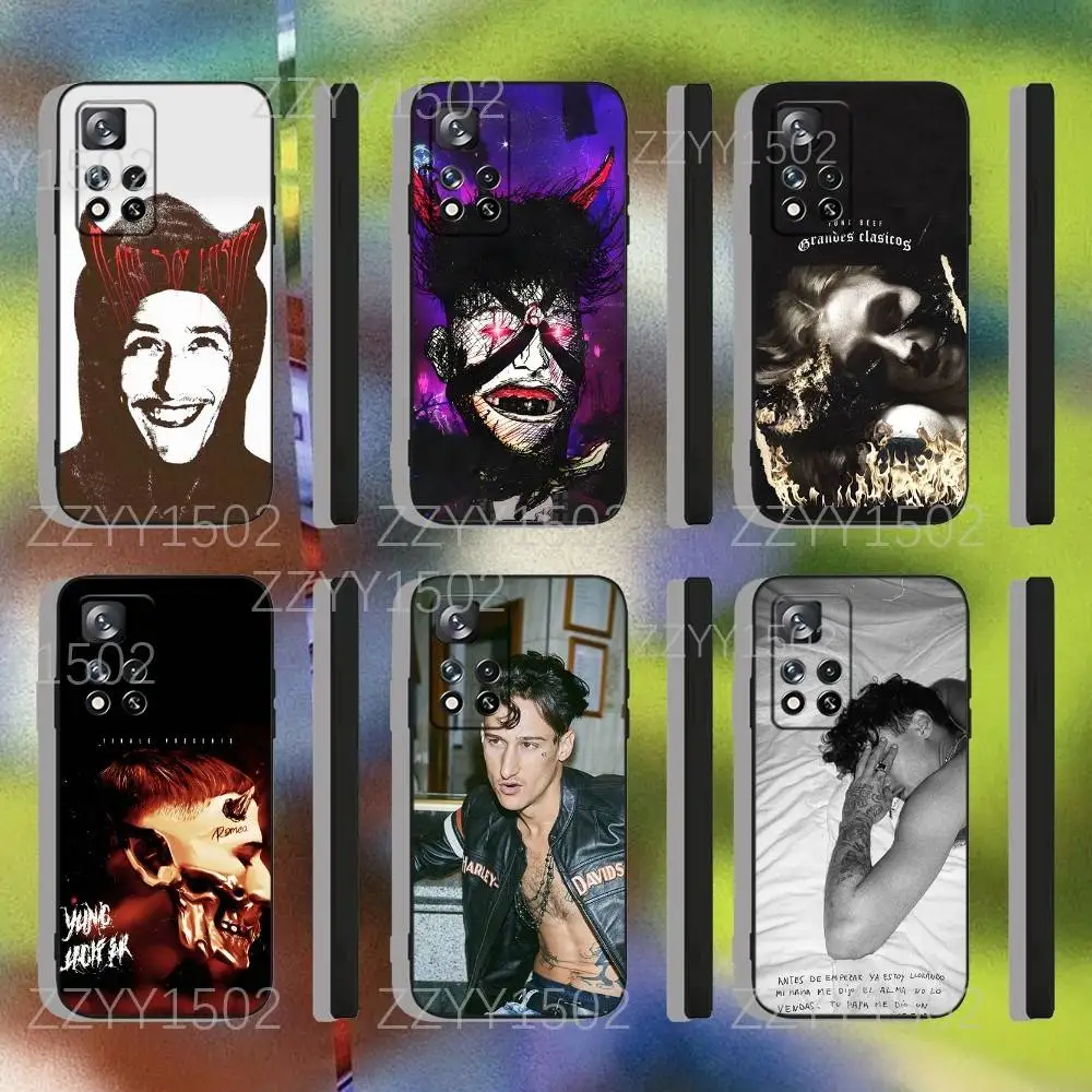 Custodia per telefono Rapper Y-Yung BeefS per Samsung S25,S24,Ultra,S20,S30,Plus,S22,S23,Ultra,Plus,5G Morbido silicone nero