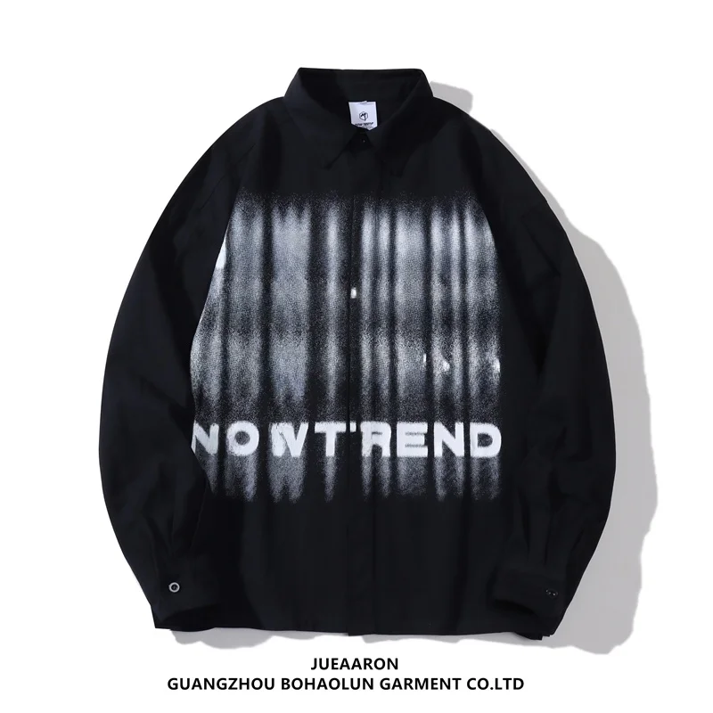 

Футболка JueAaron в американском ретро-стиле с надписями, свободного кроя, для пар, с молодежным геометрическим принтом, хлопковая, повседневная, в стиле BF.