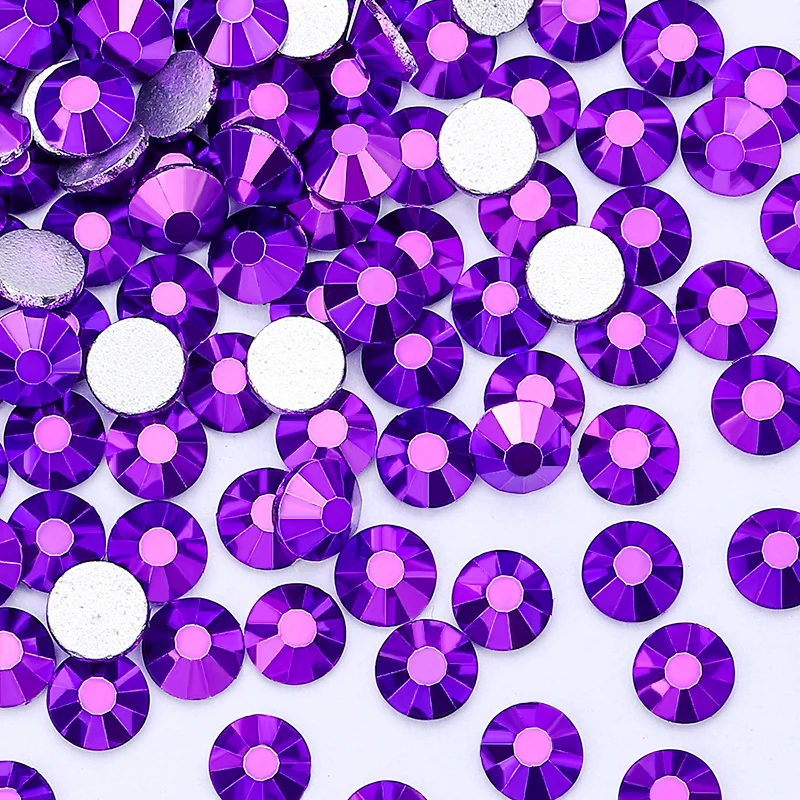 QIAO SS6-SS30 Metallserie Nicht-Heißfix-Kristall-Strasssteine Super Glitzernde Glas-Flachkristalle für Bastelarbeiten DIY Nagelkunst – Detail 5