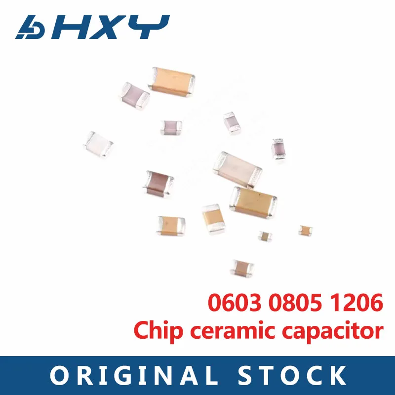 100 Pcs 603 SMD Volume 1pf-22uf 10nf 100nf 1uf uf 2.2uf 10uf 22pf 4.7uf