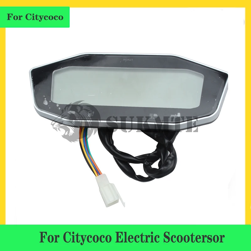 Electric Scooter 60V 72V Odometer Battery Power Display Speedometer Gear Table For Citycoco Scooter Harley Scooter Accessories