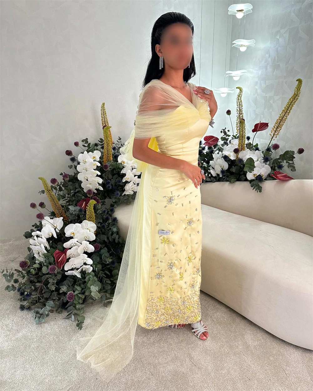 

Jiayigong Ball Sexy V-neck Sheath Cocktail Homecoming Sequin Flowers Bows Satin Vestido De Fiesta Elegante Para Mujer 2023