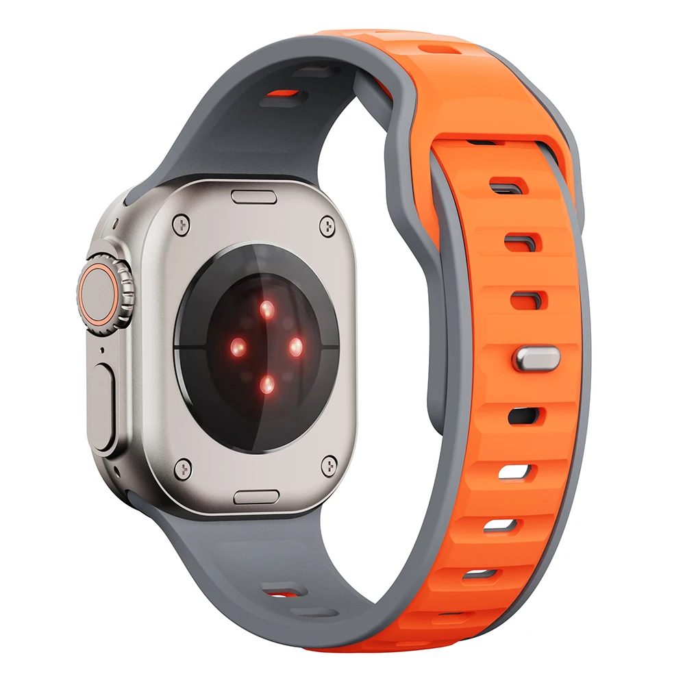 Pasek silikonowy do zegarka Apple Watch Series 10 42mm 46mm ultra2 band 49mm 40mm 41 38mm correa Bransoleta sportowa iwatch 9 8 7 SE 45mm 44mm