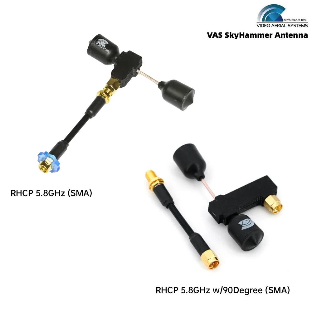 TBS VAS SkyHammer Omnidirectional 5.8GHz Antenna RHCP SMA 90 Degree SMA Gain 5.25 DBi For FPV Long Range