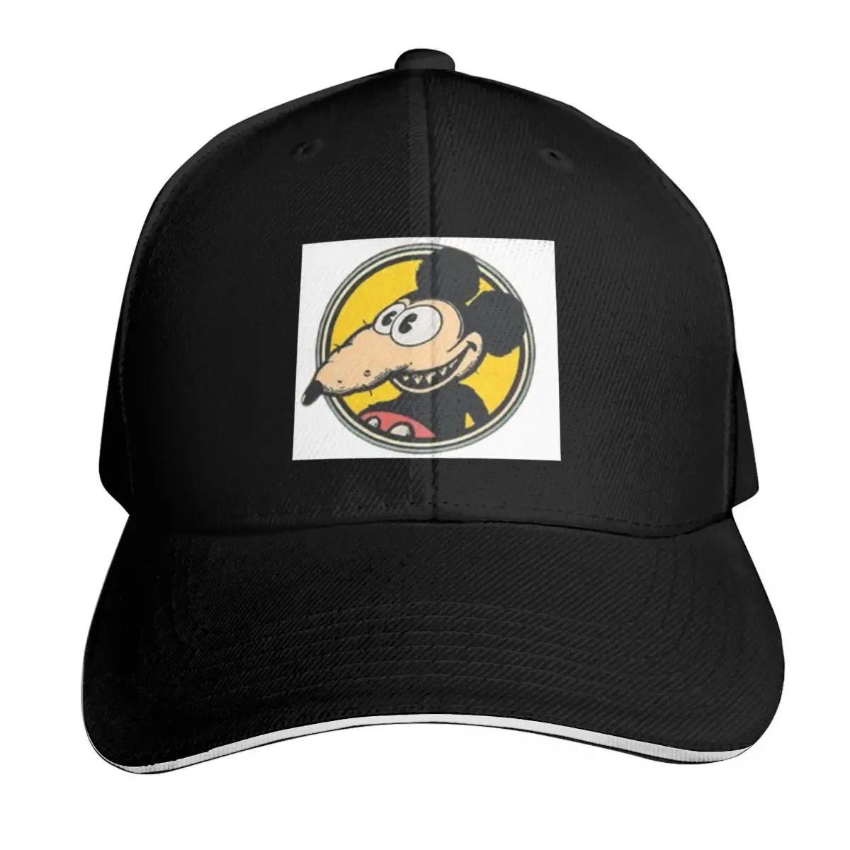 Mouse RAT Baseball Cap Vintage Retro Embroidered Lightweight Packable Gift for Him Her
