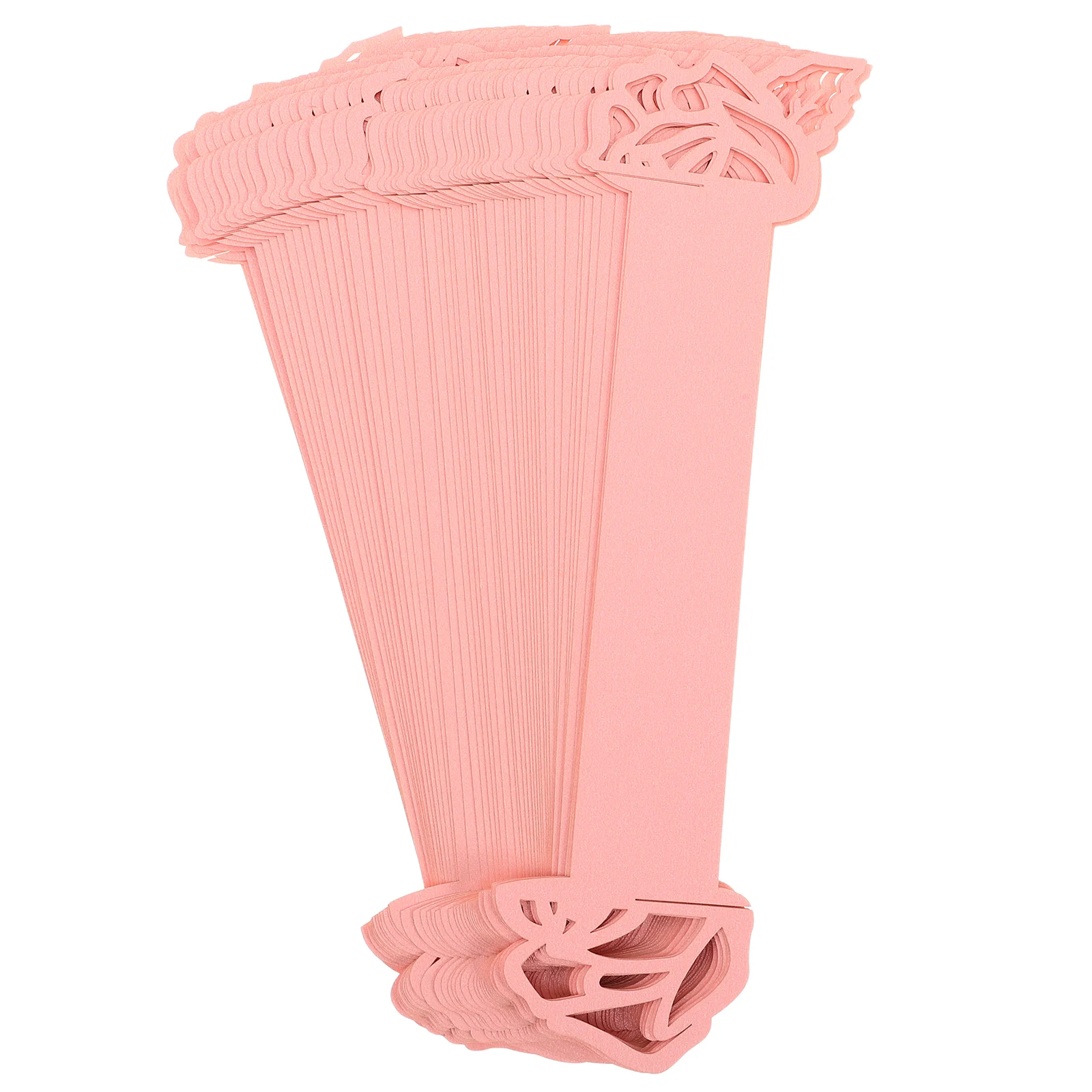 

50pcs Pink Rose Napkin Rings Elegant Wedding Table Decor Floral Dinner Decoration Paper Holder Romantic Design