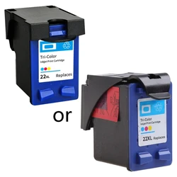 21 22 21XL 22XL Black, Tri-Color Cartridges Works with for HP Deskjet F2180 F2280 F4180 F2200 F380 380 Printer E65C