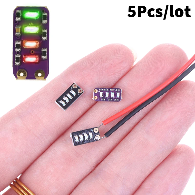 5 Stuks 3.7-4.2V Metering Module Elektriciteit Display Module 1/2 Serie Li-Ion Batterij Mini Led Voor Elektriciteit instructie