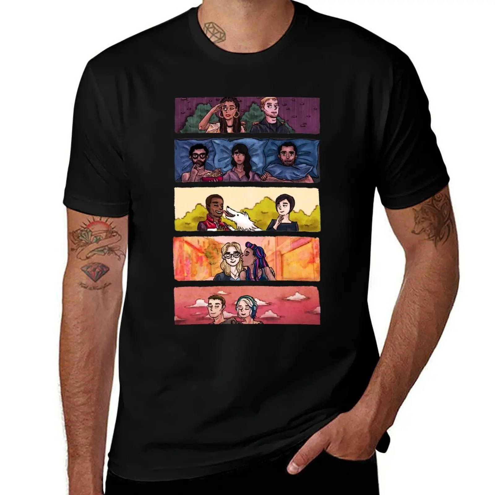 

Sense8 Rainbow T-Shirt t shirts for man pack white man t shirt summer cotton t shirt man T-Shirt