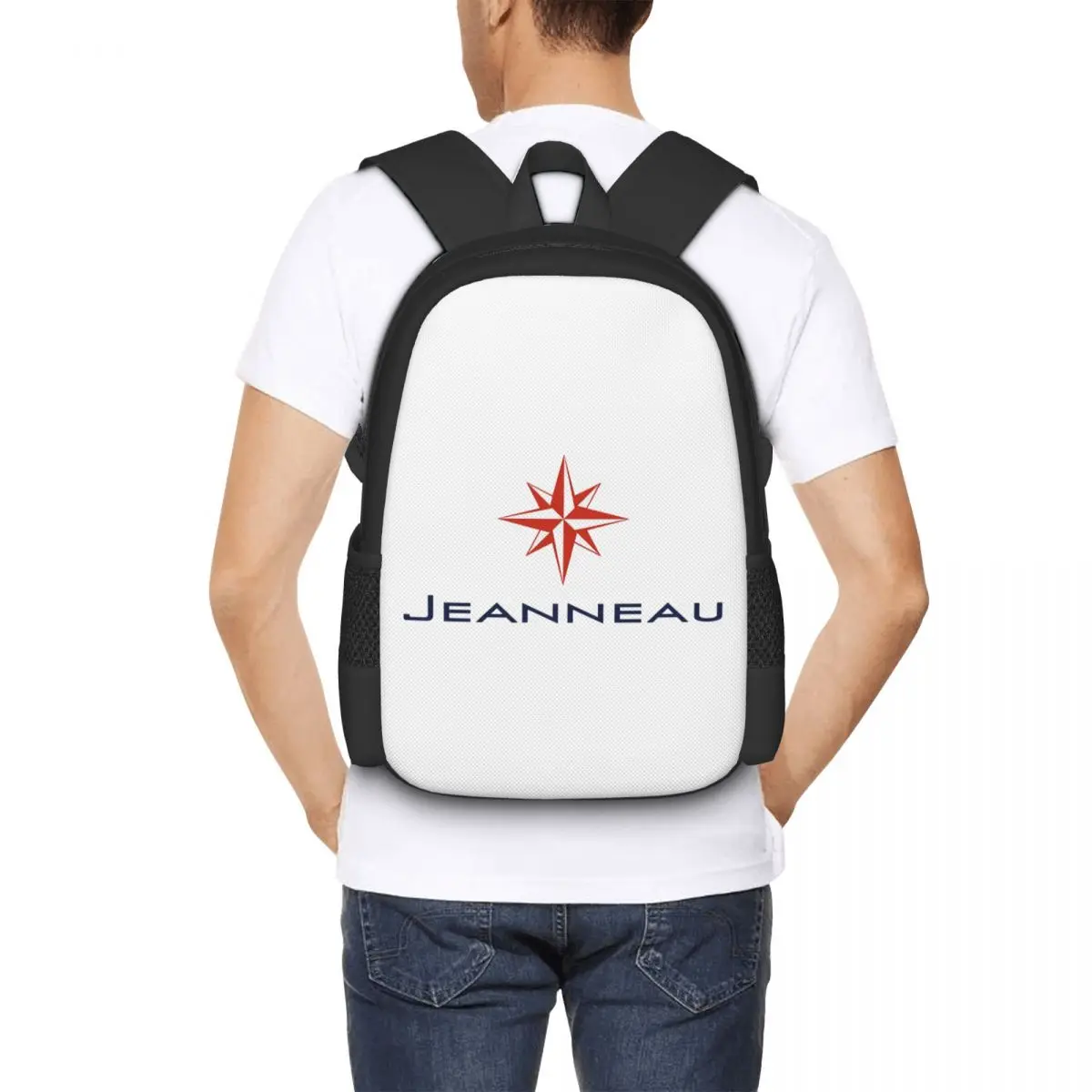 

Jeanneau Yachts Student Backpack School Bag Hiking Travel Daypack for Men Women Fashion Bookbag Shoulder Bags