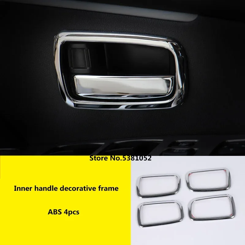 

For Mitsubishi ASX Accessories 2020 Chrome Trim Handle Bowl Decoration Box Decorative Ring 2021 Car Styling