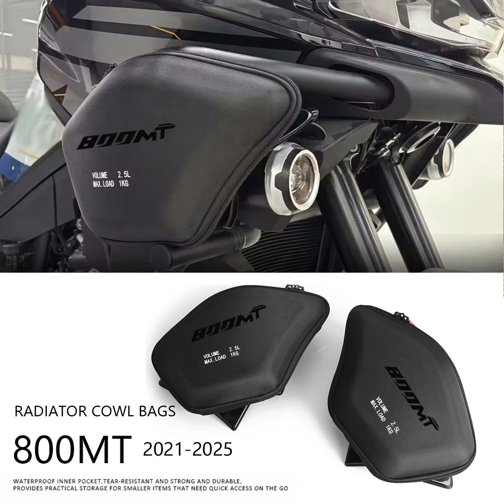 

Для мотоцикла CFMOTO 800MT 2021-2025: сумка на радиатор, боковая панель обтекателя, сумки для хранения инструментов, сумка на ногу MT800, аксессуары