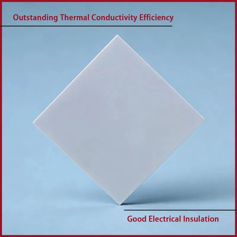 High-Performance Aluminum Nitride Ceramic Square Board 0.38-1mm Thickness Thermal Management for Electronics Industry