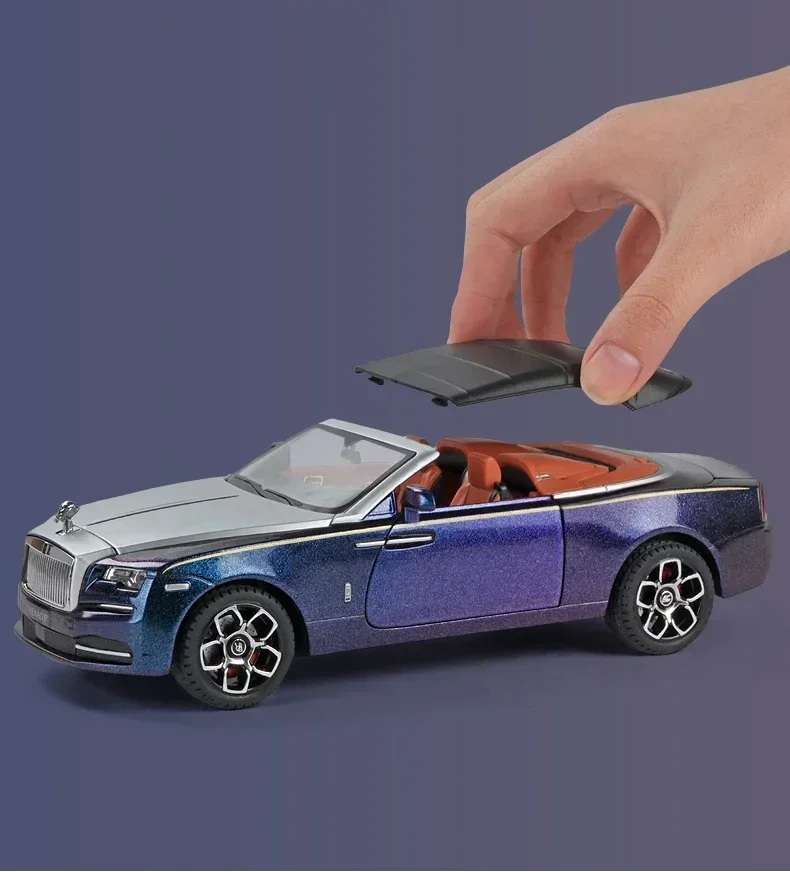 1:24 Rolls Royce Dawn  Spofec Spectre Alloy Car Diecasts & Toy Vehicles Car Model Sound and light Pull back Car Toys For Kids