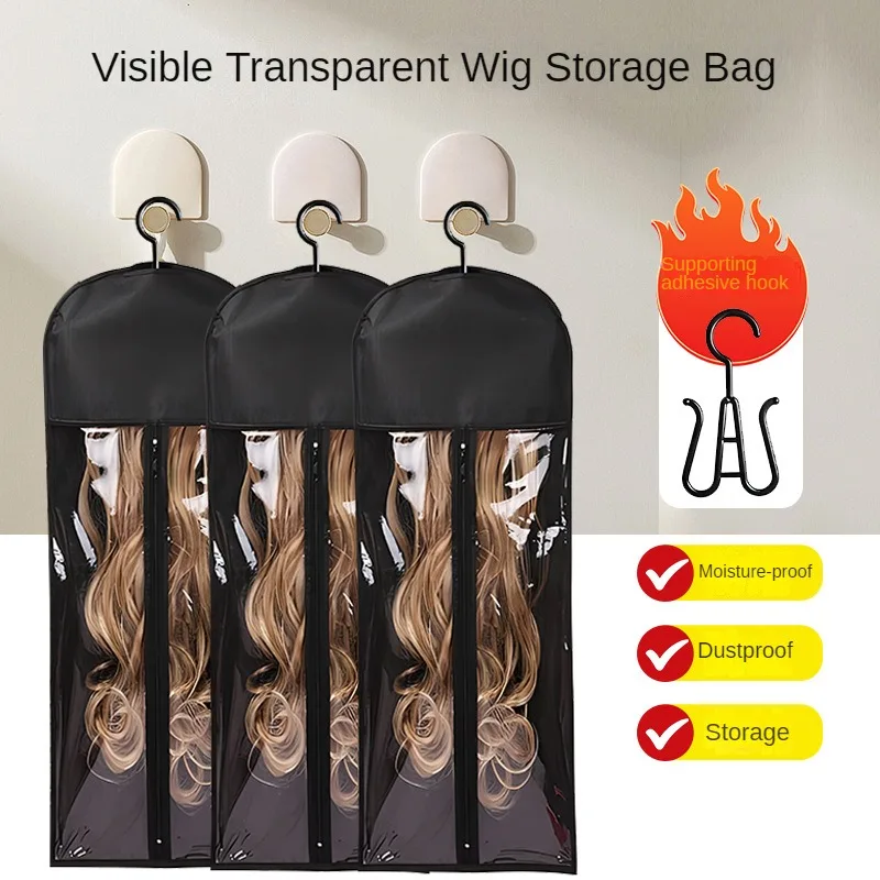 saco-de-armazenamento-de-peruca-organizador-80cm-embalagem-transparente-saco-de-suspensao-pvc-preto-nao-tecido-ziper-capa-poeira