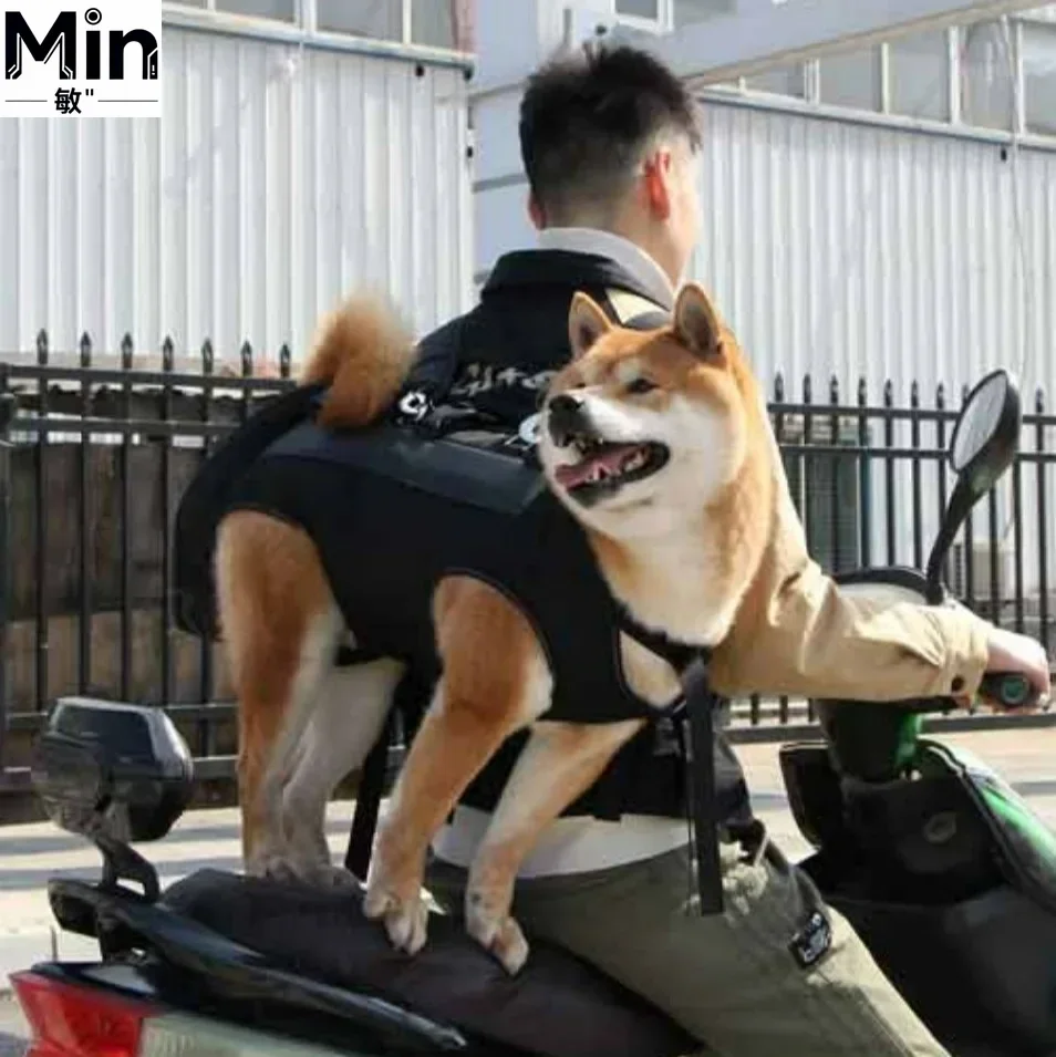 Double Shoulder Pet Backpack for Medium and Large Elderly Sick Dogs Outdoor Travel Carrier Breathable Portable Dog Carrying Bag