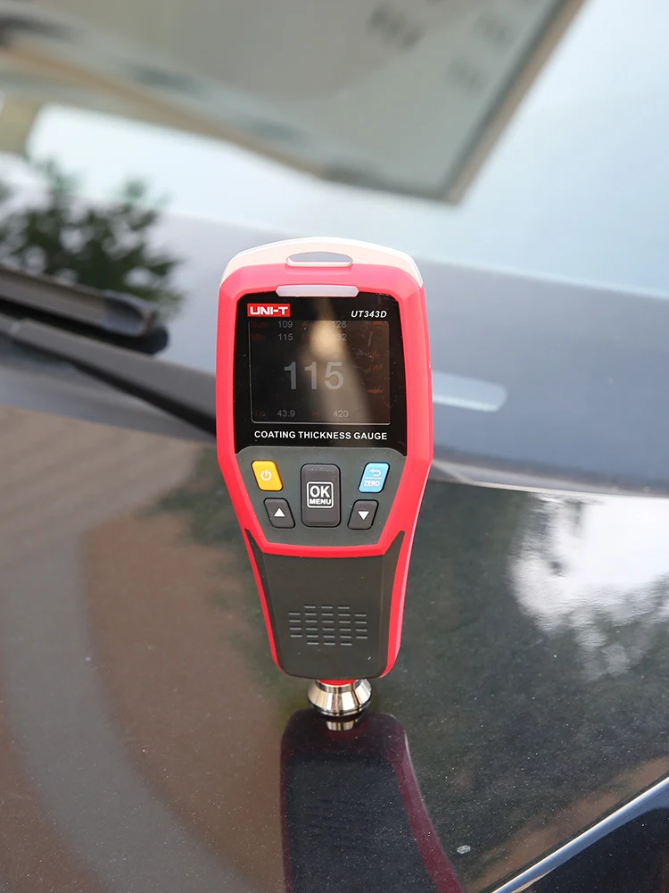 UNI-T UT343D Coating Thickness Gauge LCD Backlight 320 x 240 Pixels Digital FE/NFE Metal Car Paint Thickness Tester Meter