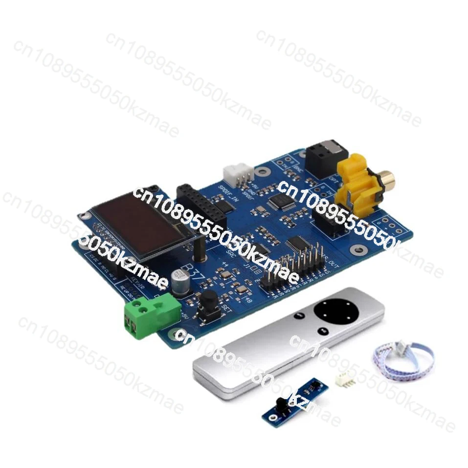 

1.3 inch OLED AK4137 SRC Digital Audio Processing BNC RCA Fiber Coaxial Input 384K DSD256 Supports DSD PCM DOP Remote Control