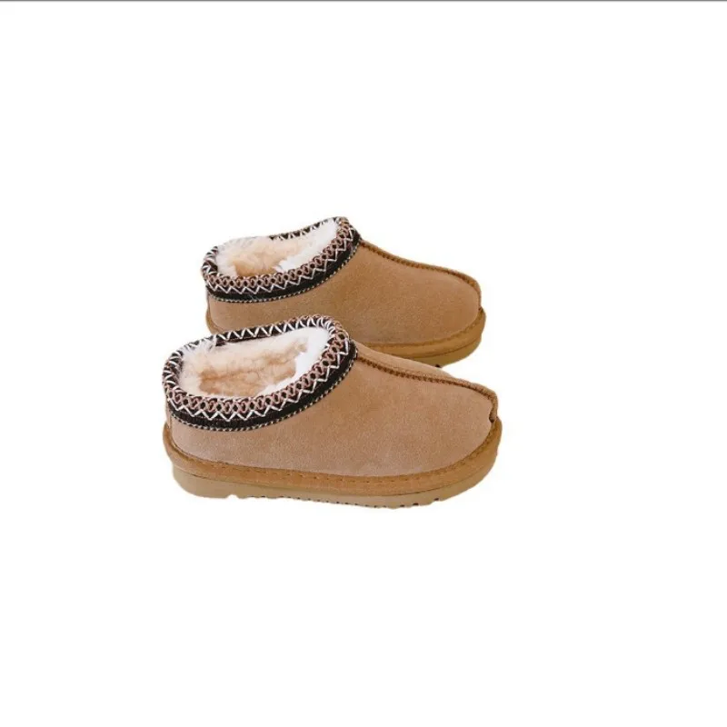 

Winter Children Fur Slippers Designer Girl Boy Baby Snow Ankle Boot Toddler Tazz Classic Kids Mini Luxury Warm Shoe Size 21-35