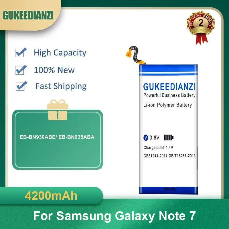 4200mAh EB-BN930ABE/ EB-BN935ABA Mobile Phone Battery For Samsung Galaxy Note 7 High Capacity