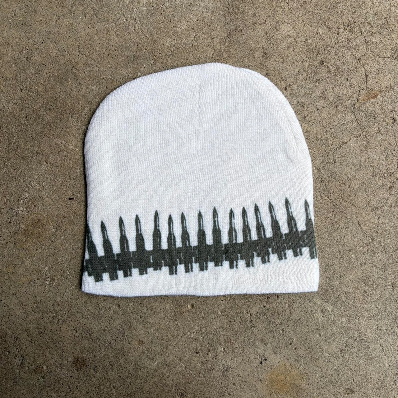 2000s women's winter hat punk fashion trend Gothic Harajuku Emo retro fun hat men's hat brimless casual hat Y2k printed punk