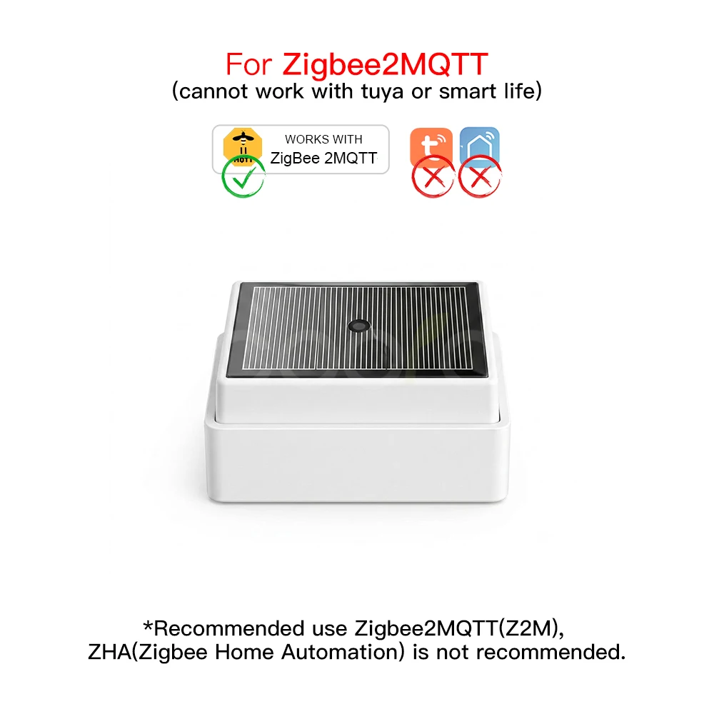 2-in-1 Tuya Zigbee Regensensor met Lichtdetector IPX4 Waterdichte Buitenregendetector Werkt met Smart Life Home Assistant Z2M